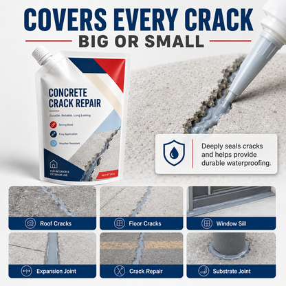 💥 Cracked Concrete? Fix It Fast — 200G/Bag | Save 50% Today!
