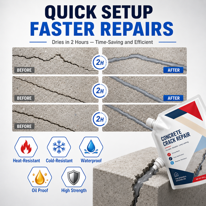 💥 Cracked Concrete? Fix It Fast — 200G/Bag | Save 50% Today!