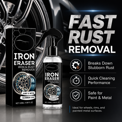 Fast-acting rust removal spray