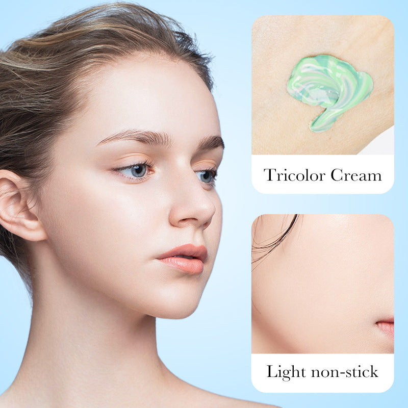 3-In-1 Color Corrector Primer, SPF 50 Sunscreen Isolation Cream, Oil Control & Moisturizing Skin Tone