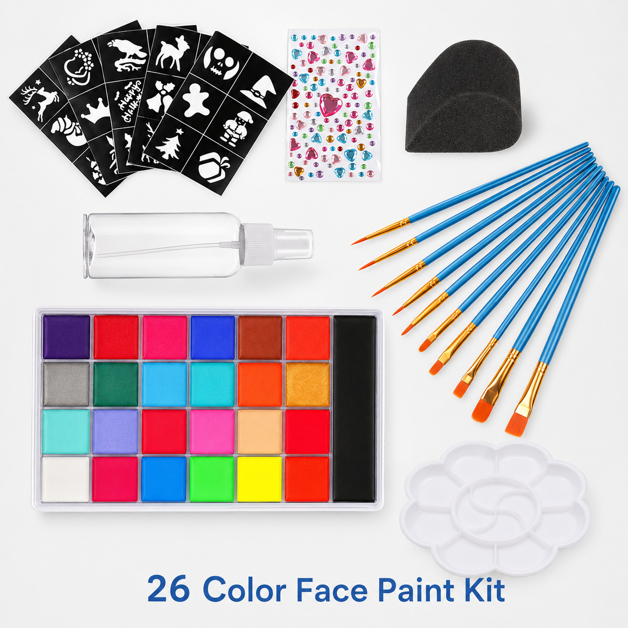 🔥Ultimate 20-Color Halloween Body & Face Paint Palette